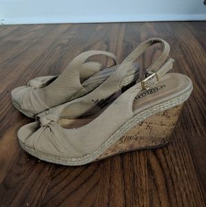Tan wedges size 7